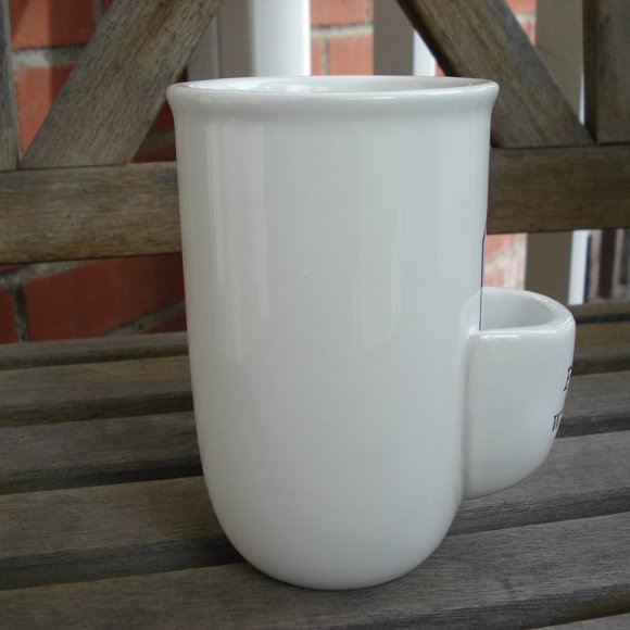 Par-Tea with me = White Tea Mug Walgreens With Tea Bag Holder - Picture 3 of 5